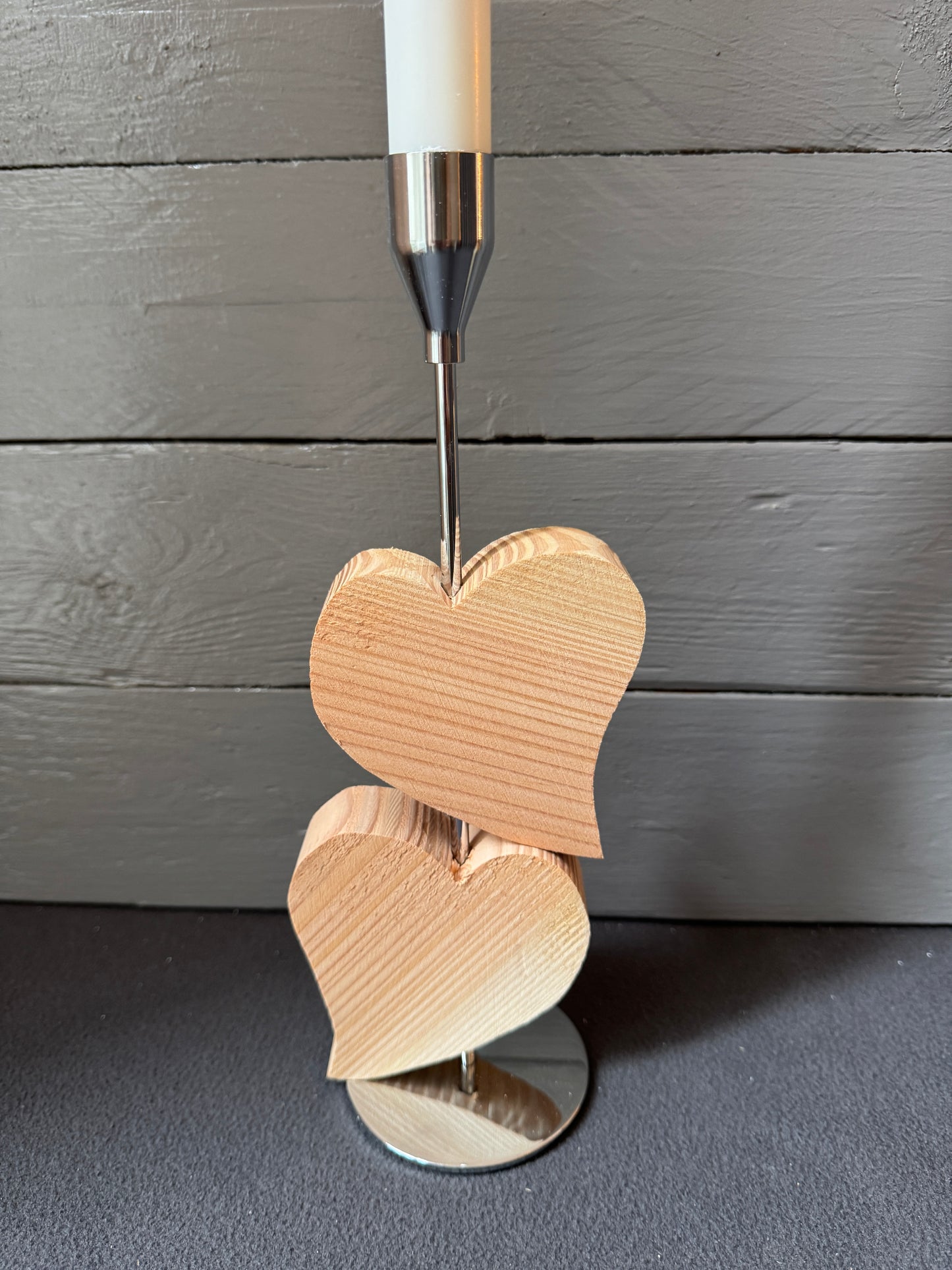 Personalisierter Kerzenständer aus Metall – Ideal für Hochzeiten mit Namen und Datum