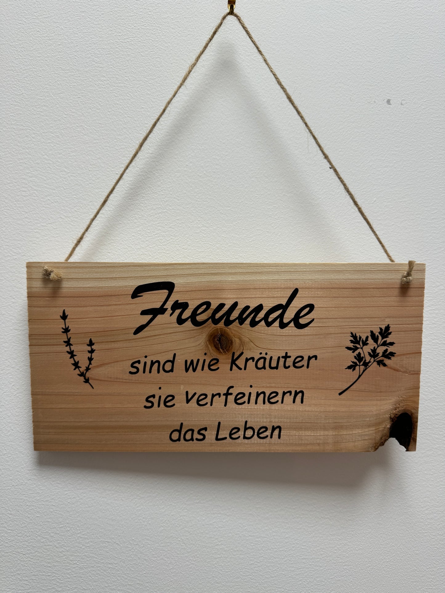 Freundschafts-Deko Holzschild mit liebevollem Spruch – Geschenk für beste Freunde