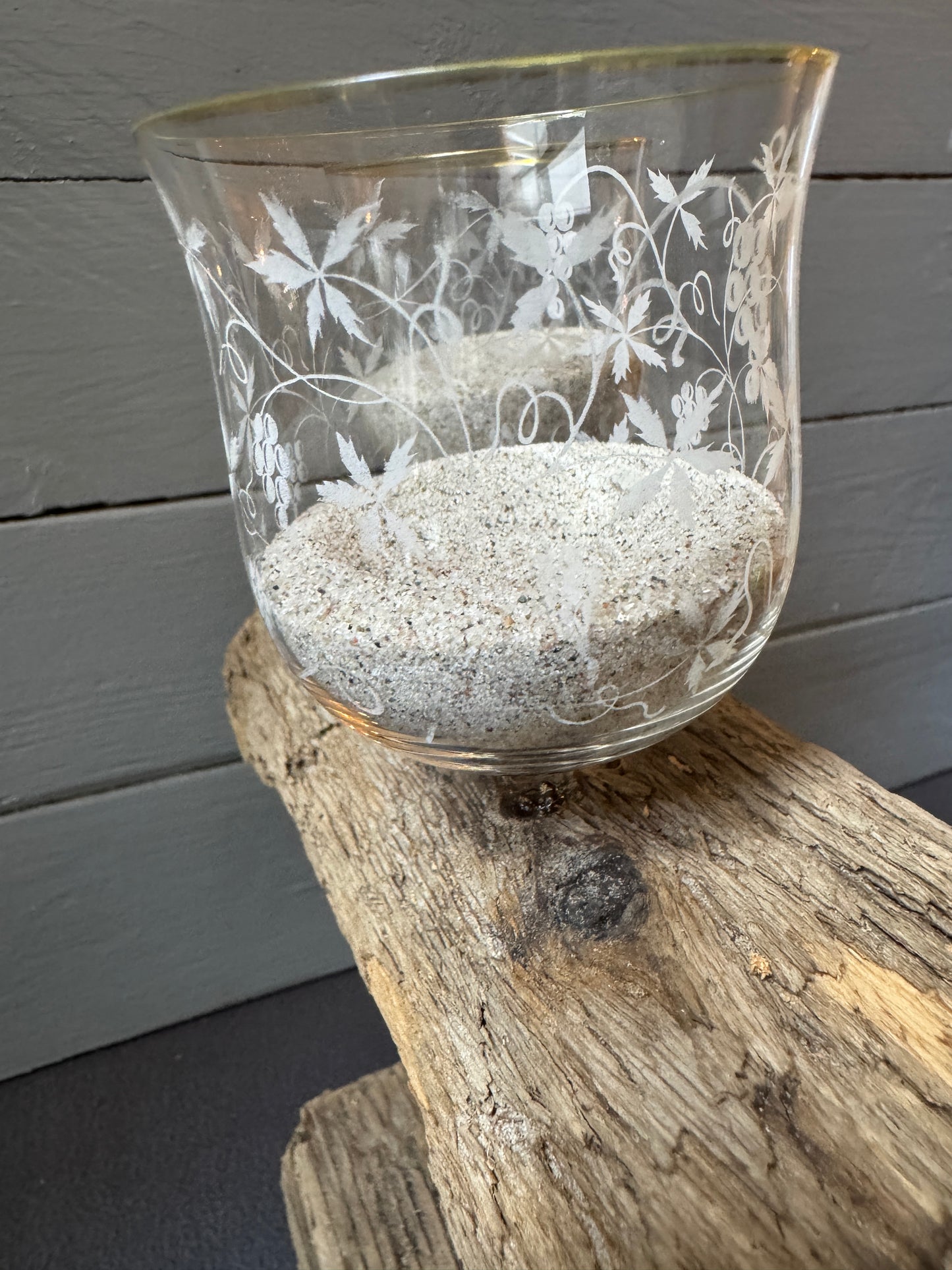 Treibholz Kerzenhalter „Schneeküste“ – winterliche Adventsdeko für Zuhause