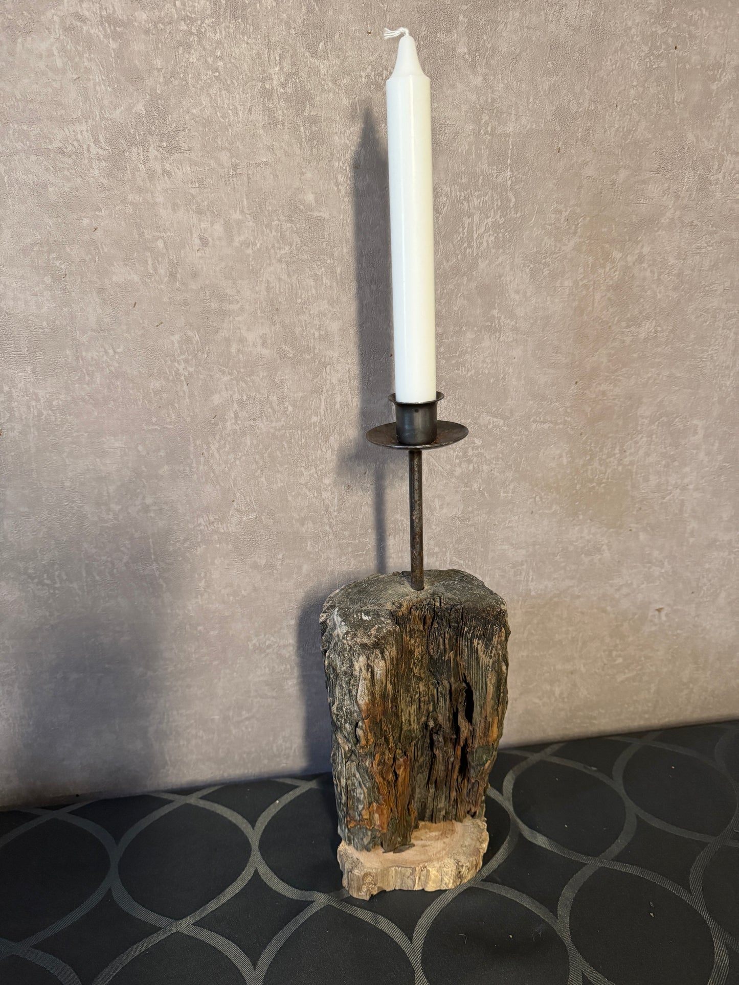 Treibholz-Kerzenhalter „Strandflamme St. Peter-Ording“ im Küstenstil