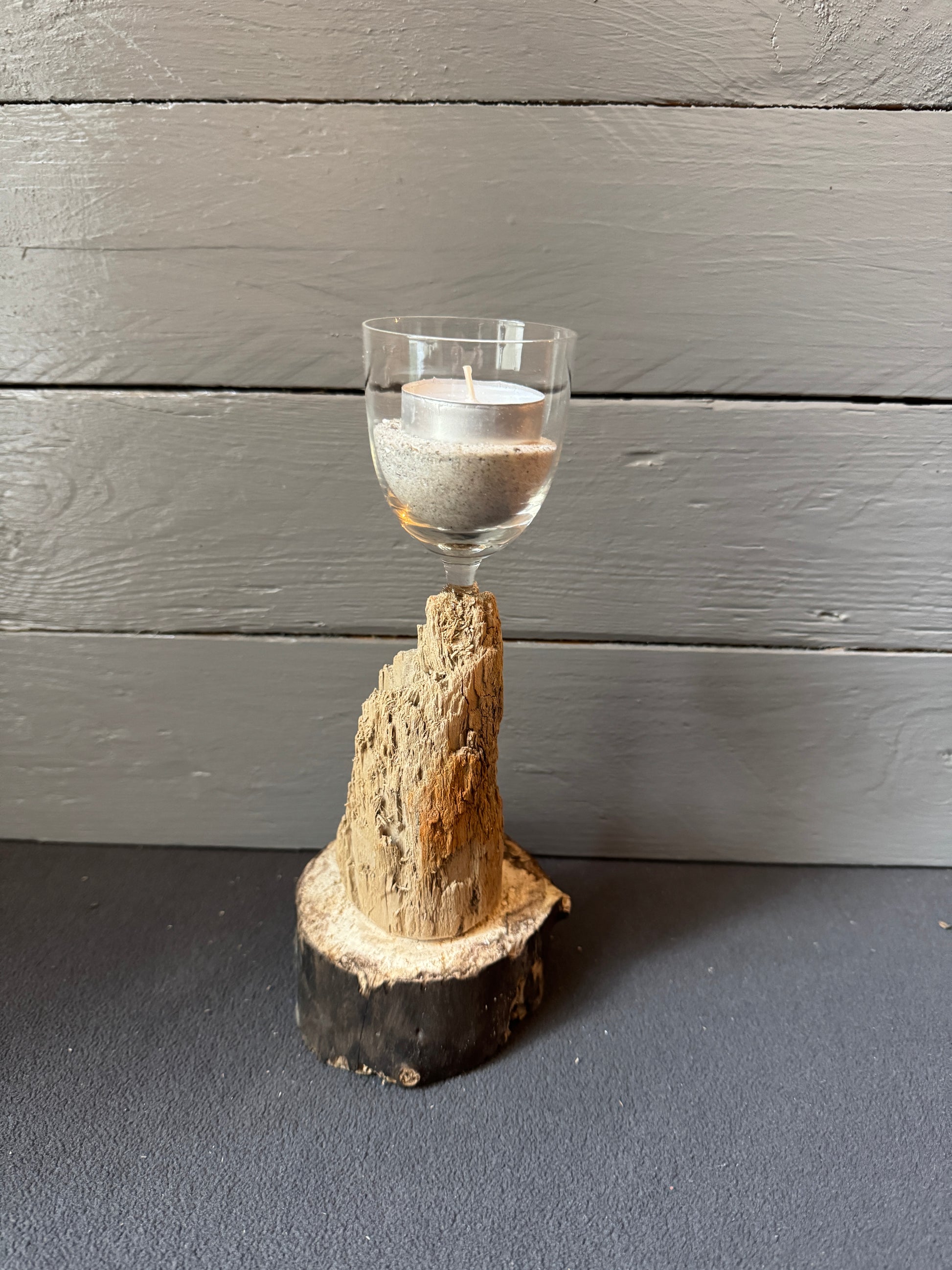 Treibholz-Kerzenhalter „Strandgold“ für gemütliche Lichtmomente