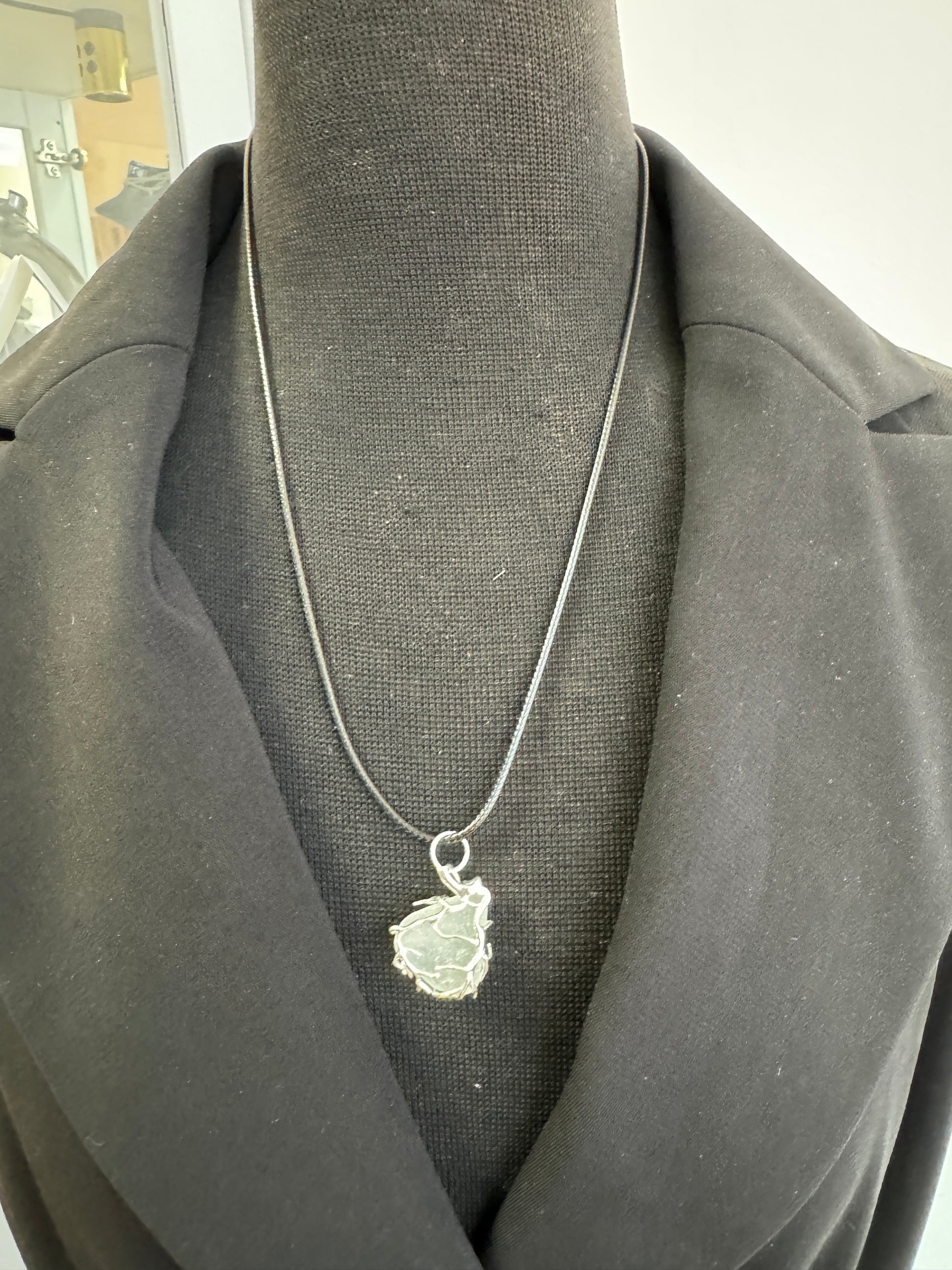 grüner Meerglas Schmuck