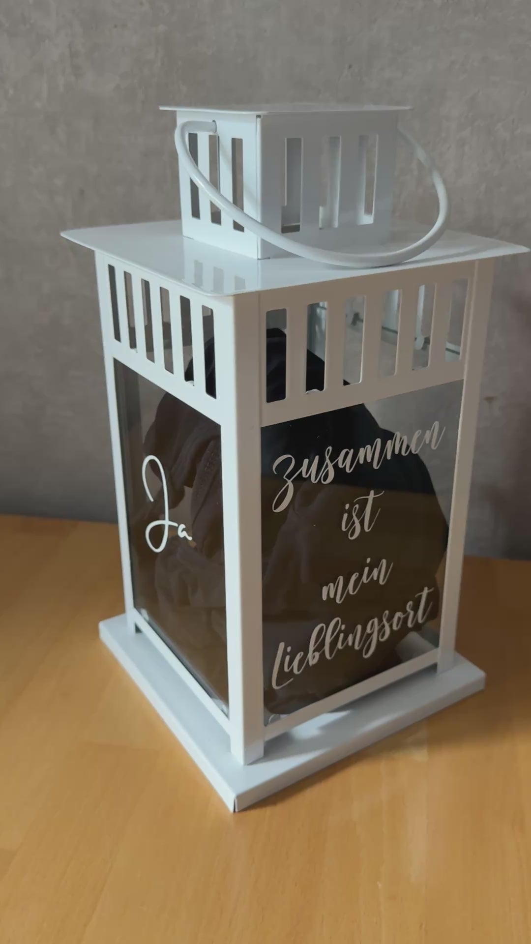 Handgefertigte Hochzeitslaterne