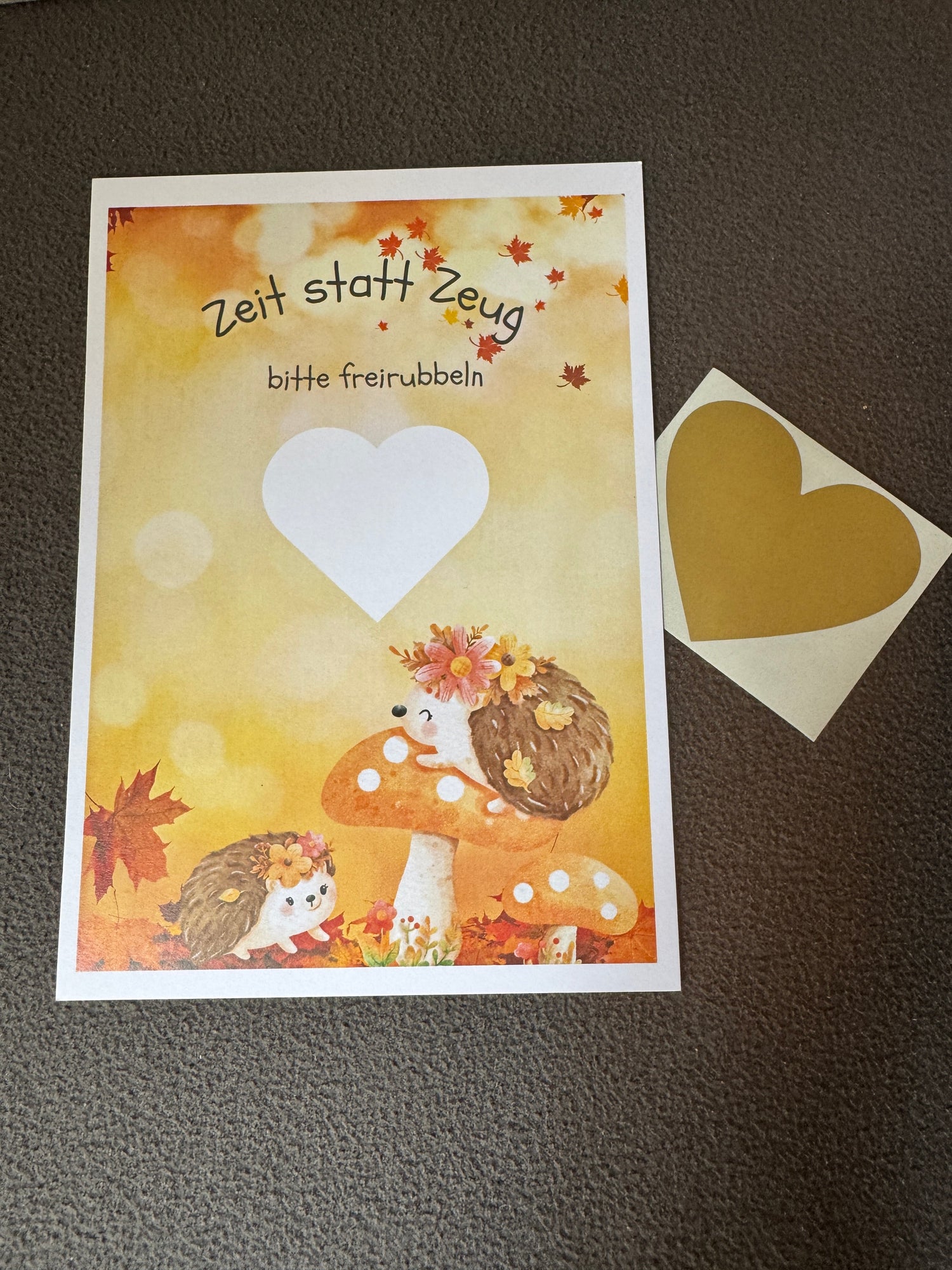 Handgemachtes Rubbellos als kreative Geschenkidee – personalisierbar & nachhaltig gefertigt.