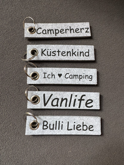 Schlüsselanhänger für Camper – Liebe zum Vanlife immer dabei!