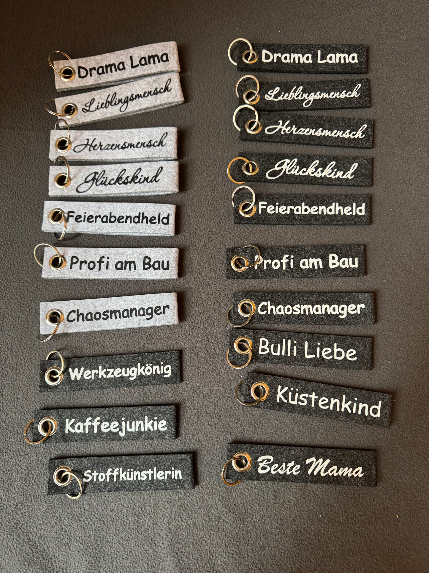 Geschenkidee: Filz-Schlüsselanhänger mit Motiv