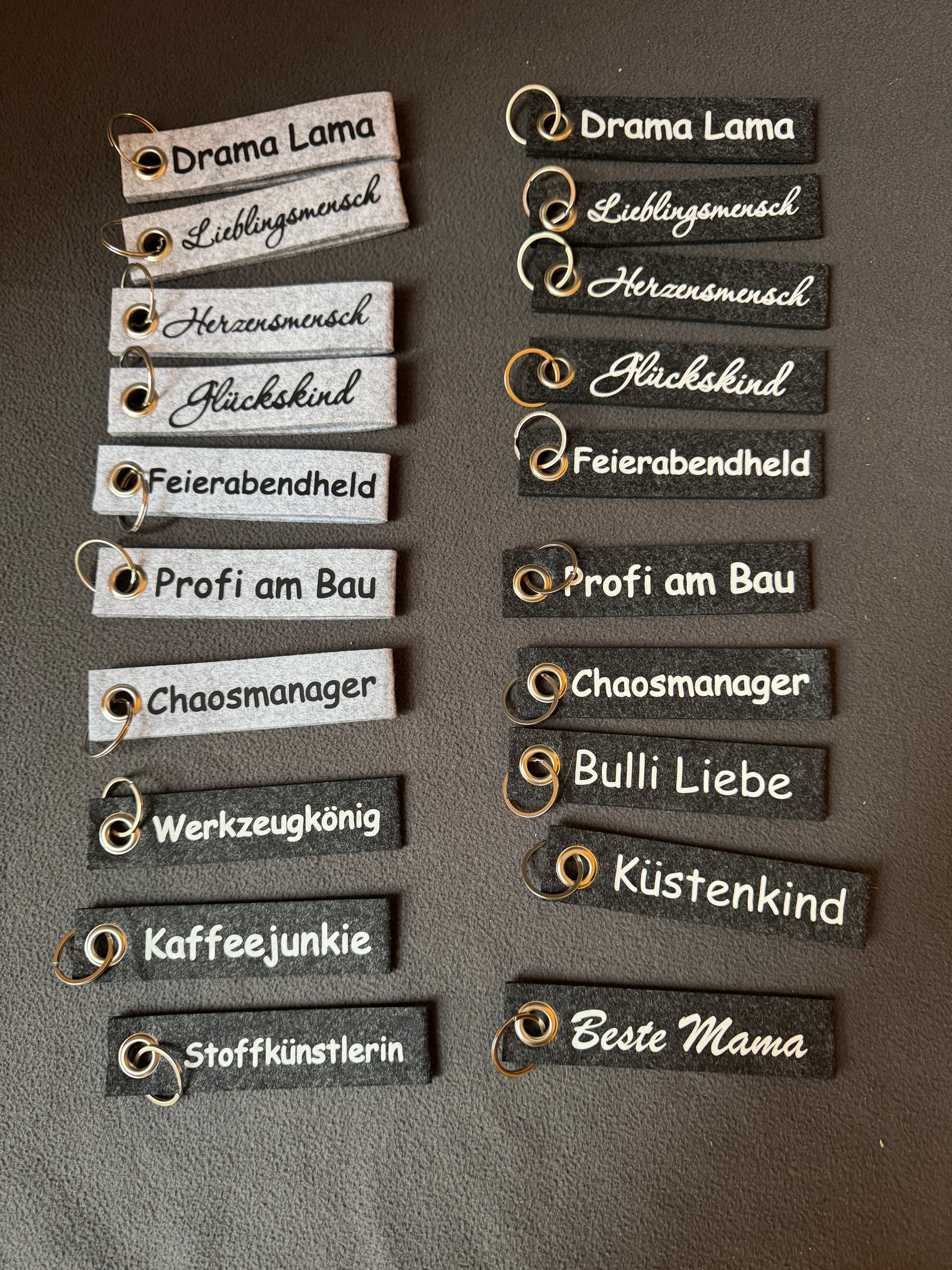 Geschenkidee: Filz-Schlüsselanhänger mit Motiv