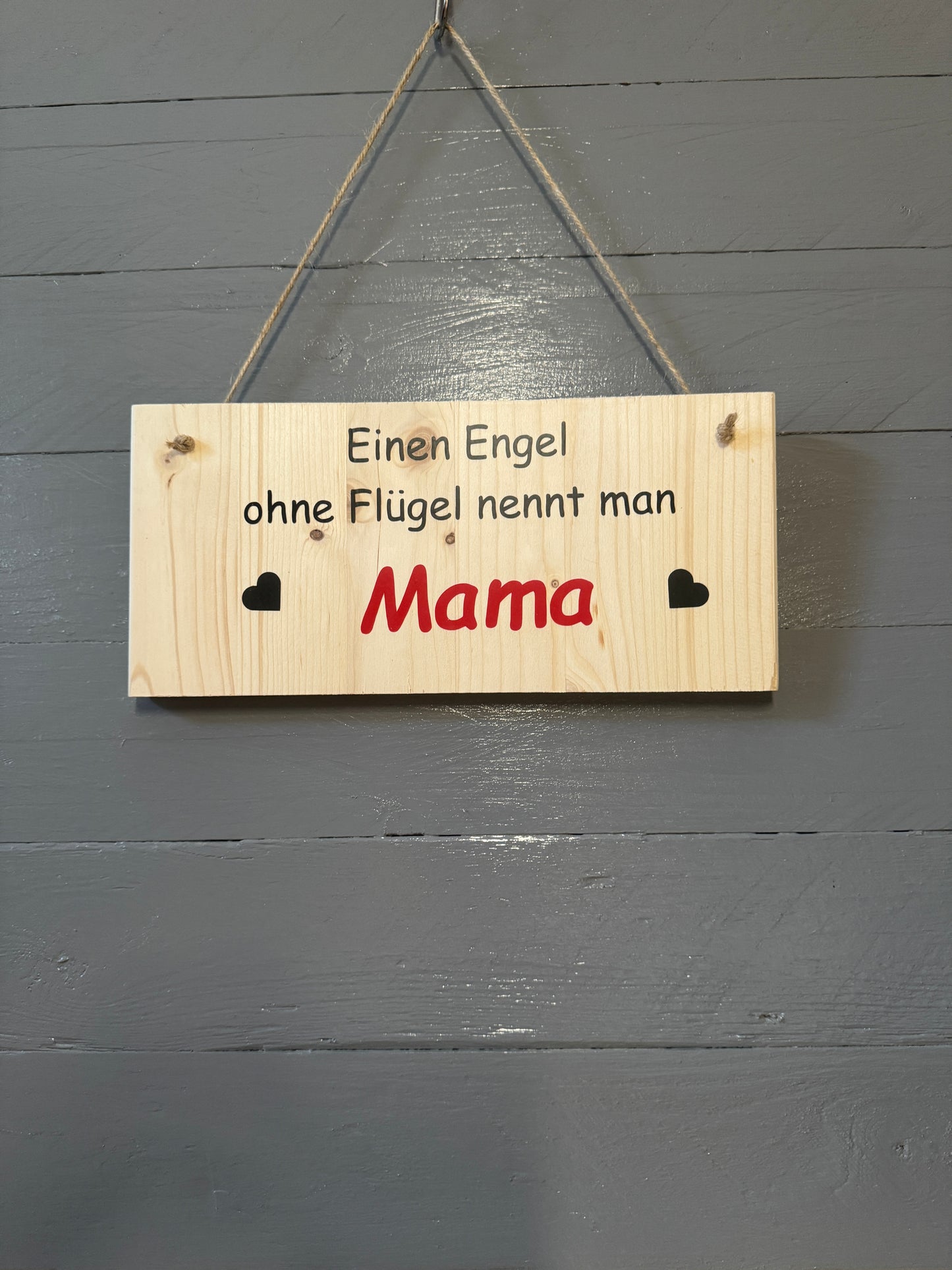 Liebevolles Mama-Geschenk – Holzschild mit Spruch für Geburtstag
