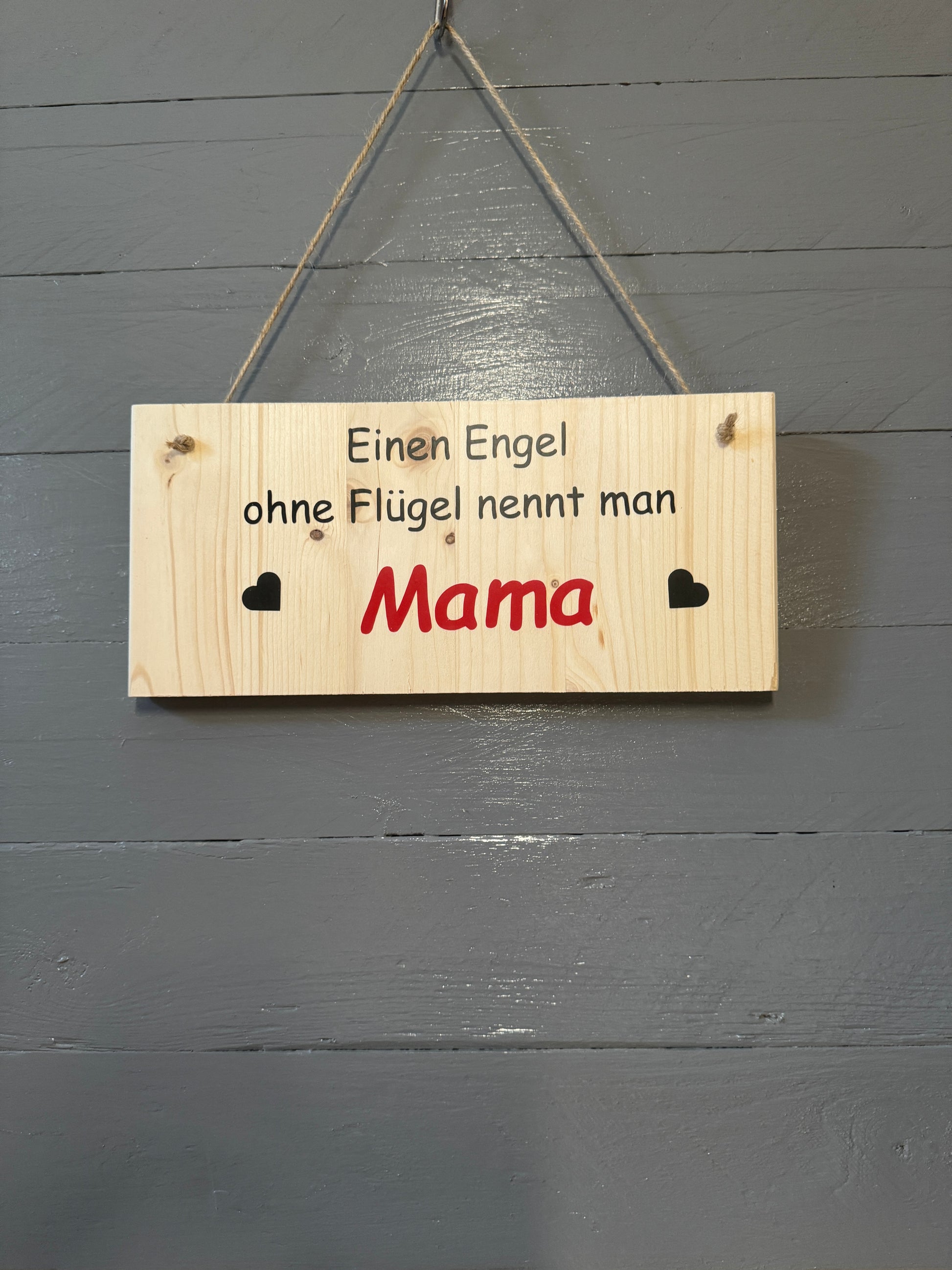 Liebevolles Mama-Geschenk – Holzschild mit Spruch für Geburtstag