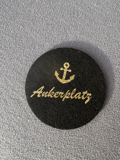 Statement Filzuntersetzer mit Spruch