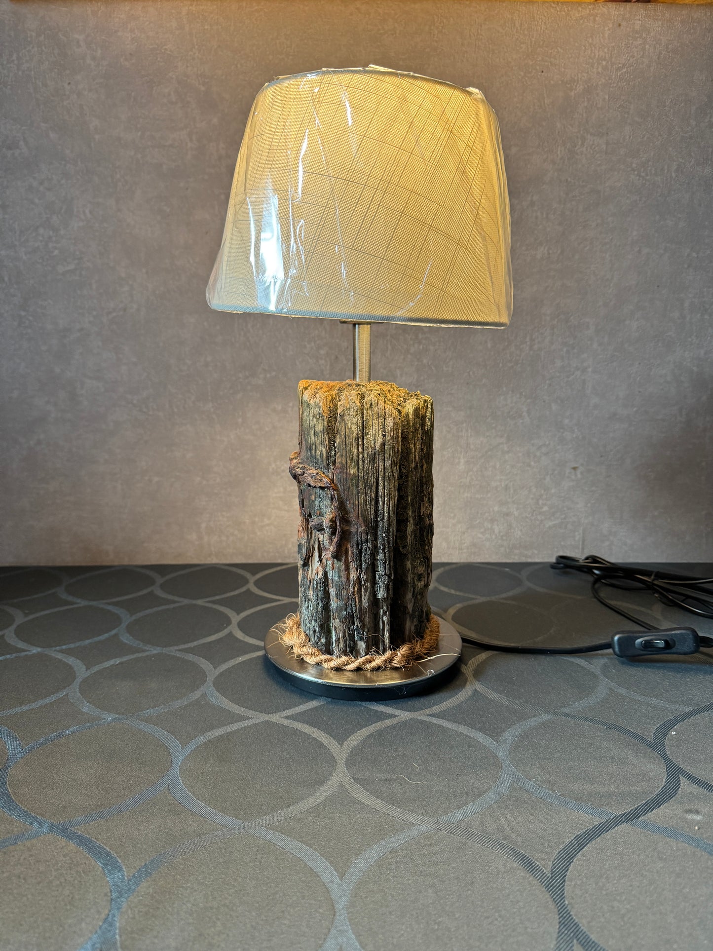 Maritime Lampe Leuchtfeuer Sylt mit schlichtem Fuß