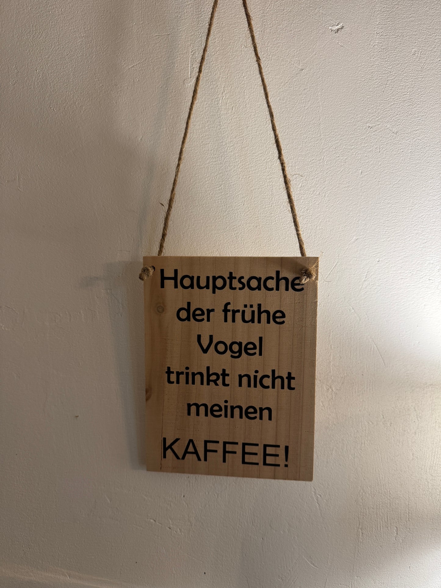 Handgefertigte Kaffeeküche-Deko aus Holz – Lustiges Kaffeeschild für Zuhause und Büro
