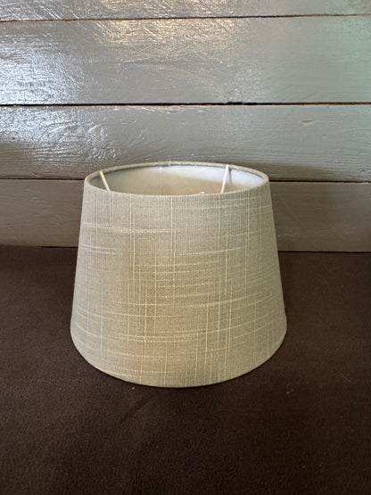 Lampenschirm rund 20 cm Taupe in grauem Farbton