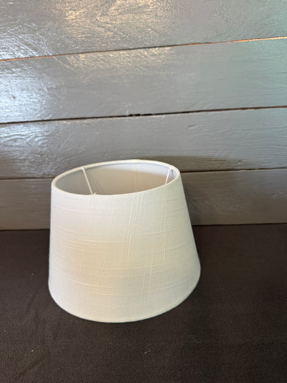 Lampenschirm rund 20 cm Weiß schlicht und zeitlos