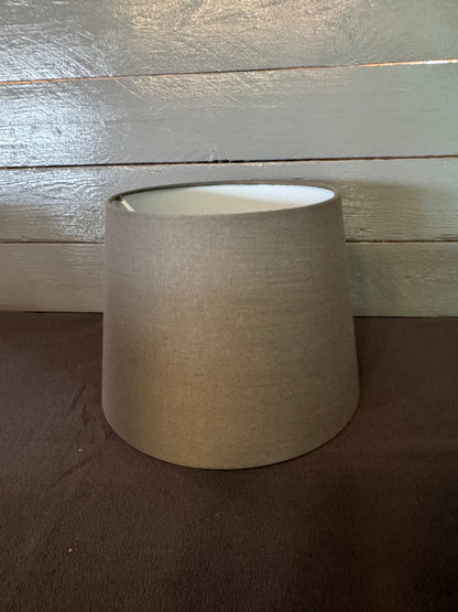Lampenschirm rund 24 cm Grau schlicht und modern
