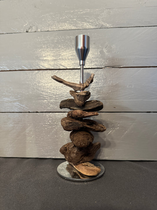 Maritimer Kerzenständer für Stabkerzen in kleiner Größe