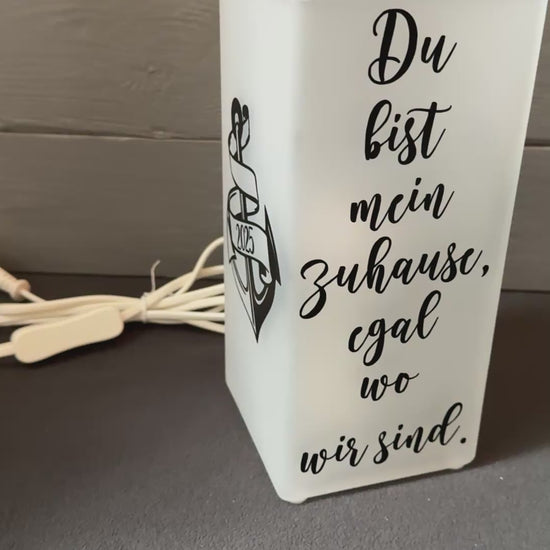 Video: Glaslampe „Du bist mein Zuhause“ – Geschenkidee für den Valentinstag