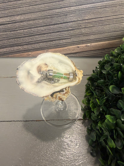 Maritime Austernschale Meeresfund als Ablage für Kette und kleinen Schmuck