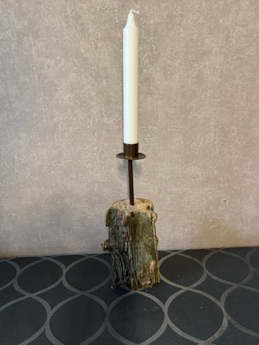 Stabkerzenhalter Leuchtfeuer Büsum aus Nordsee Treibholz