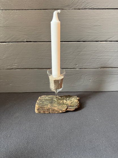 Stabkerzenhalter Wattlicht Büsum aus Nordsee Treibholz