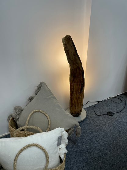 Treibholz Stehlampe Ostseelicht Fischleger aus der Eckernförder Bucht